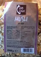Suhkru kogus sees Müsli alla Frutta