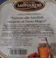 İçindeki şeker miktarı Torrone alle arachidi