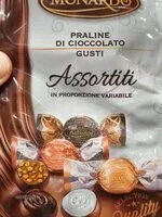 İçindeki şeker miktarı Praline di cioccolato
