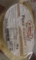 Quantité de sucre dans Pane Carasau