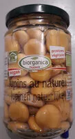 चीनी की मात्रा Lupins au naturel