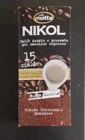 चीनी की मात्रा Nikol 15 cialde compostabili