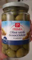 Suhkru kogus sees Olive verdi denocciolate