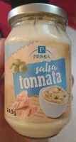 Suhkru kogus sees salsa tonnata primia