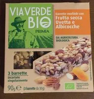 Amount of sugar in Barrette morbide con frutta secca, uvetta e albicocche