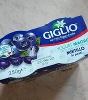 Sokerin määrä sisällä Yogurt Magro Mirtillo in pezzi