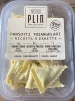 चीनी की मात्रा Pansotti triangolari ricotta e erbette