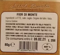 Cantidad de azúcar en Fior di Monte