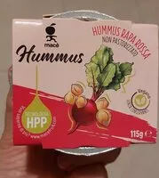 चीनी की मात्रा Hummus rapa rossa