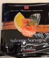 Sokerin määrä sisällä Salmone norvegese affumicato
