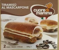 Azúcar y nutrientes en Cuore di mamma dessert