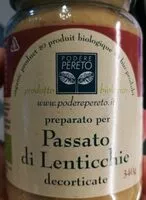 चीनी की मात्रा Preparato per Passato di Lenticchie decorticate