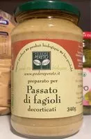 चीनी की मात्रा Passato di fagioli decirticati