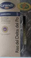 चीनी की मात्रा Riso Carnaroli del Delta