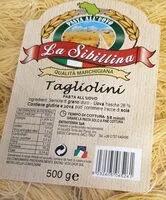 Suhkru kogus sees Tagliolini