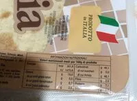 Jumlah gula yang masuk Piadina casareccia sfogliata