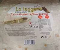 Jumlah gula yang masuk Piadina la leggera