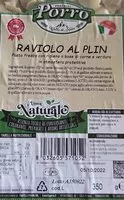 入っている砂糖の量 Raviolo al plin