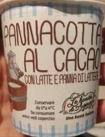 入っている砂糖の量 Pannacotta al cacao