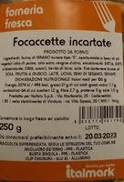 Jumlah gula yang masuk Focaccine invartate
