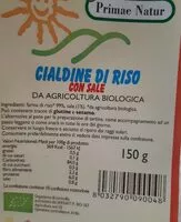 Amount of sugar in Cialdine di riso
