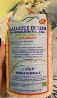 Amount of sugar in Gallette di riso