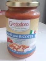 Sokerin määrä sisällä Sugo con ricotta