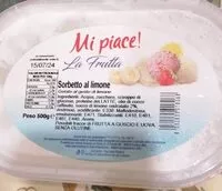 Jumlah gula yang masuk Sorbetto al limone