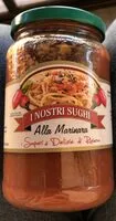 Sokerin määrä sisällä Sugo alla marinara