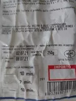 चीनी की मात्रा Filetto di alici