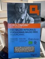 İçindeki şeker miktarı Riso Baldo Integrale