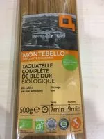 Quantité de sucre dans Tagliatelle complete de ble dur