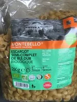 Quantité de sucre dans Escargot semi-complet de blé dur biologique