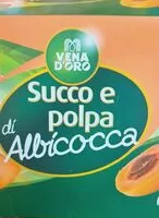 Sokerin määrä sisällä Succo e polpa di albicocca
