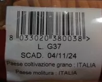 Quantité de sucre dans Pasta