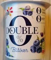 Cantidad de azúcar en Double 0% Blåbær Fruktyoghurt 4 x 125 g