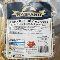 入っている砂糖の量 Maccheroni