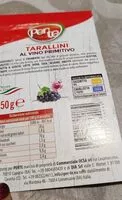 İçindeki şeker miktarı Taralli  al vino primitivo