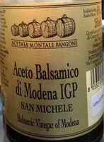 入っている砂糖の量 Aceto balsamico di modena Igp
