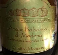 入っている砂糖の量 Aceto Balsamico di Modena