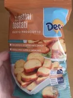 Amount of sugar in Crostini tostati