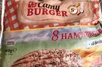 入っている砂糖の量 Camy burgers