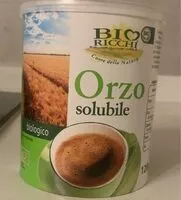入っている砂糖の量 Orzo solubile