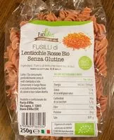 İçindeki şeker miktarı Fusilli di lenticchie rosse bio senza glutine