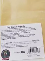 चीनी की मात्रा Pasta all uovo per lasagne