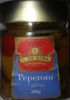 入っている砂糖の量 peperoni in agrodolce