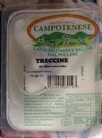 चीनी की मात्रा Treccine di mozzarelle