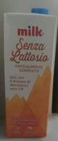 Quantité de sucre dans MILK latte senza lattosio