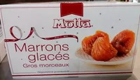 Jumlah gula yang masuk Marrons glacés gros morceaux