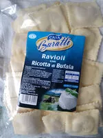 入っている砂糖の量 Ravioli con ricotta di bufala